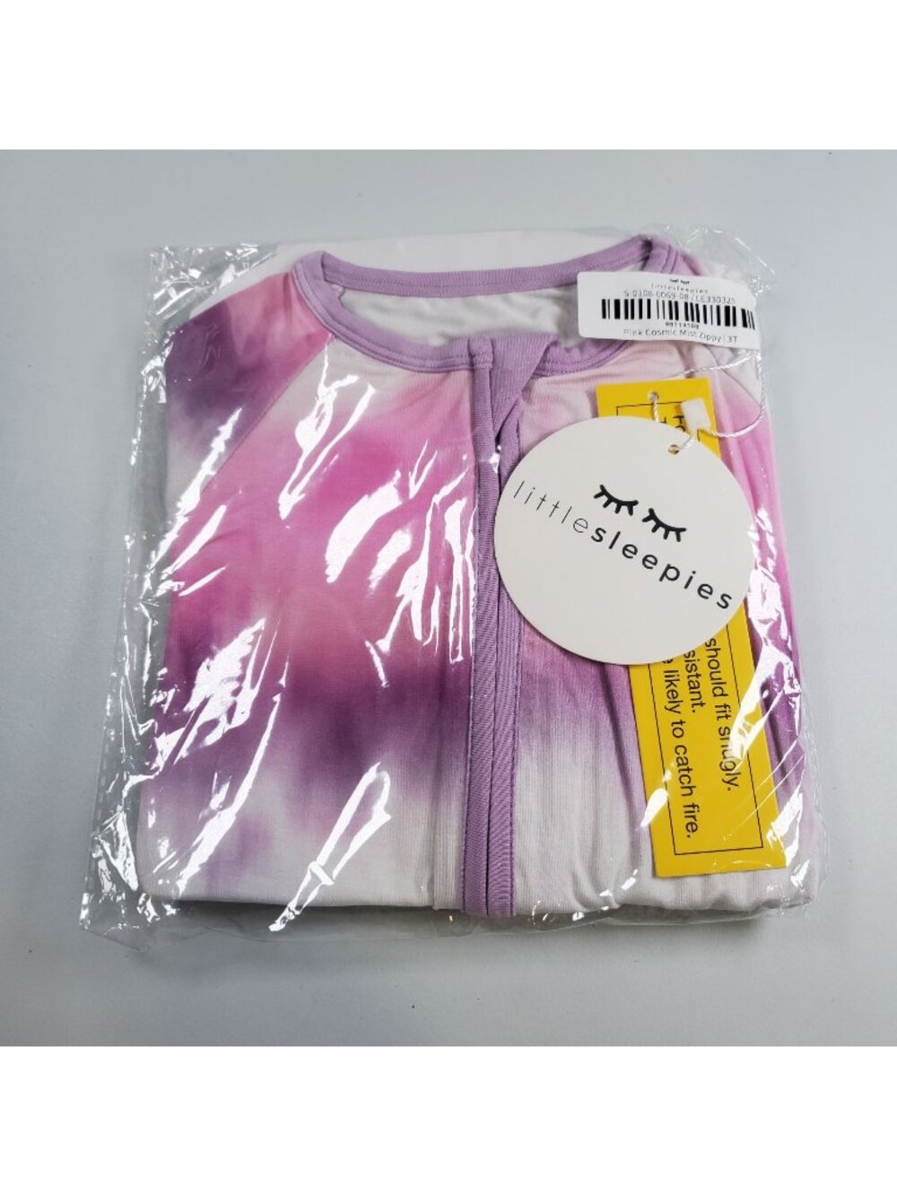 Little Sleepies Pink Cosmic Mist Pajama Footie Girl Size 3T NWT Bamboo Blend